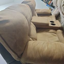 3 Seater Recliner Plus 2 Seater Recliner With Cupholders 