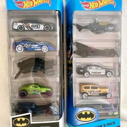Hot Wheels BATMAN 5-Pack Diecast