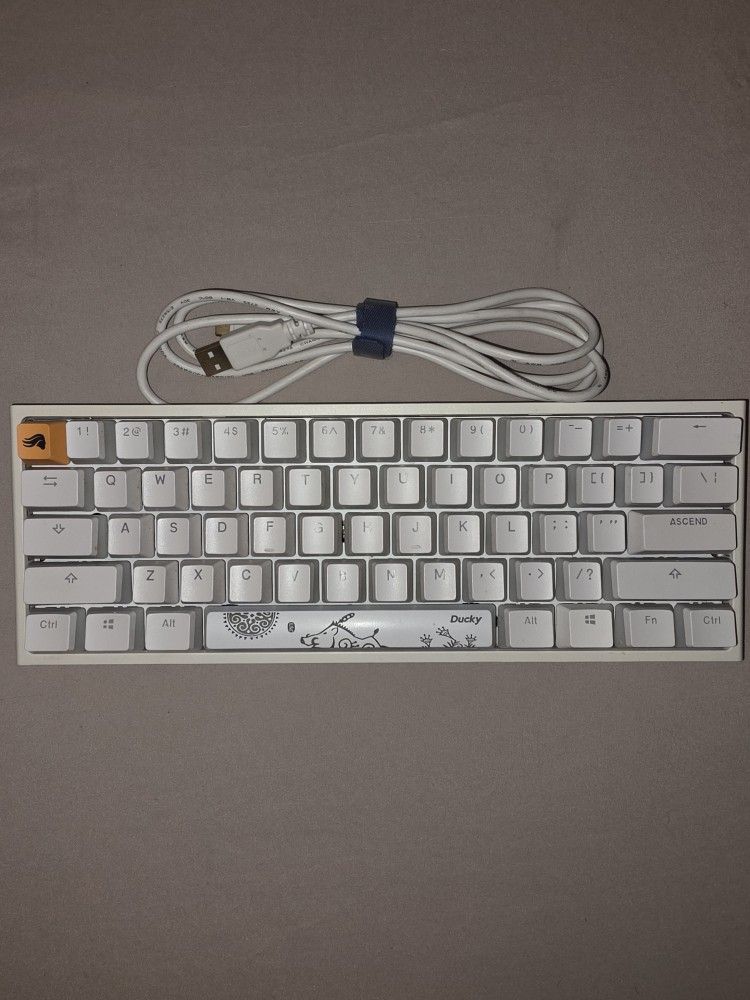 Ducky One 2 Mini - White w/ Blue Switches