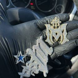 Custom Silver Moissananite Pendant 