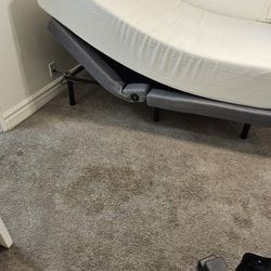 Queen Memory Foam Matress & Bed Frame