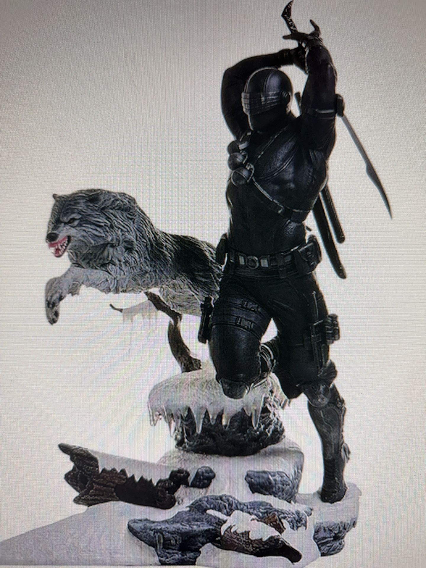 Snake Eyes With Timber PVC Statue Diamond Select Gallery Statue Gi Joe