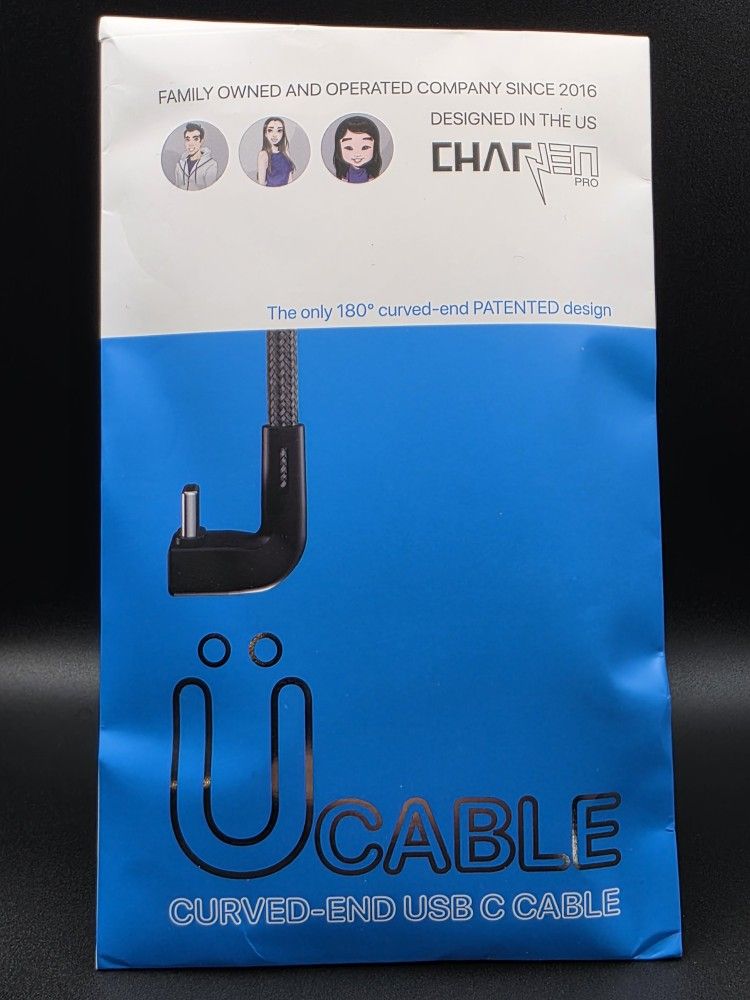 Curved-End USB-C Cable 