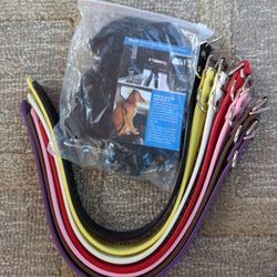 Dog Collars & A  Doggie Seat Belt 