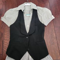 Express Vest and blouse set $3