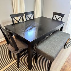 Dining Room Table and Chairs w/ Bench