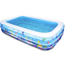 inflatable pool(100"x 66"x 23")