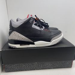 Jordan Retro 3 Black Cement Shoes 206557