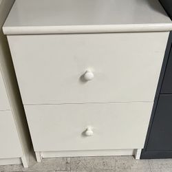 IKEA  White 2 Drawer Dresser Ivory 