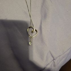 Diamond heart necklace