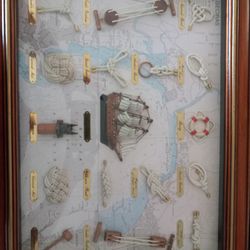 1986 Map With Mayflower Trinkets