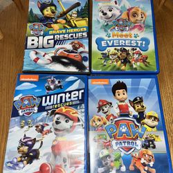 4 Paw Patrol DVDs 