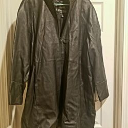 Midlength Woman's Leather Jacket