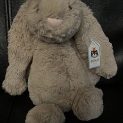 Original Bashful Bunny 12” Jellycat BAS3B Beige NWT