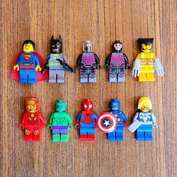 10 PC Marvel/DC Lego Custom Minifigure Lot