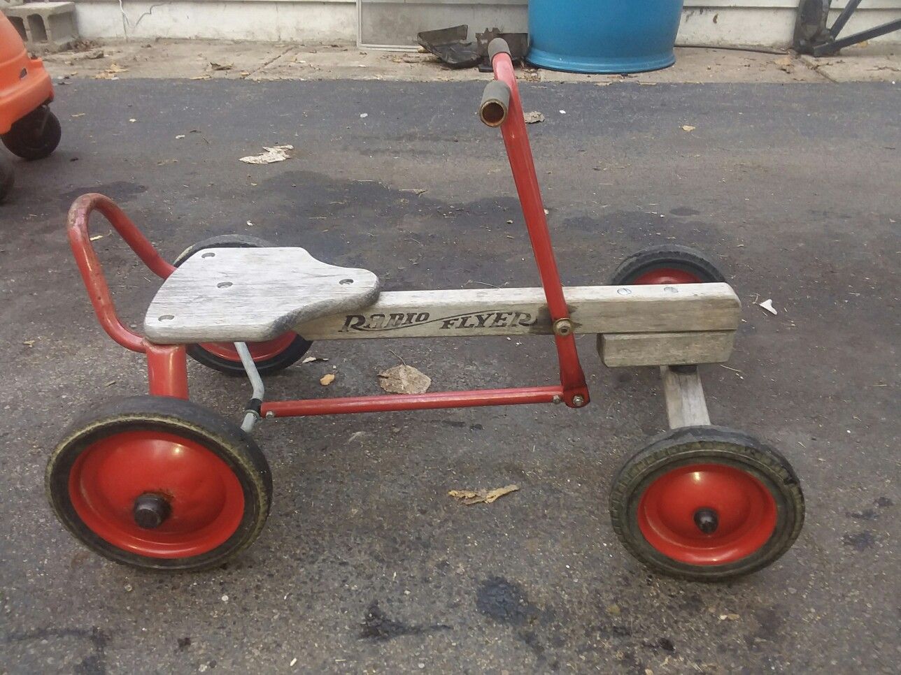 Vintage Radio Flyer Irish Mail Row Cart