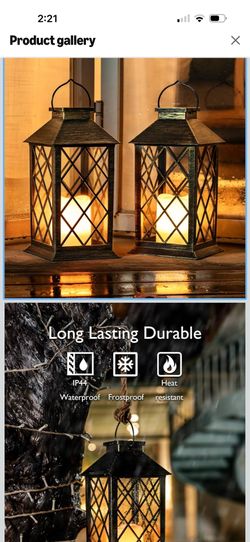 Realistic Flickering Flame Creates Cozy Ambiance for Patios, Porches, Gardens, Yards and Outdoor Evening Gatherings