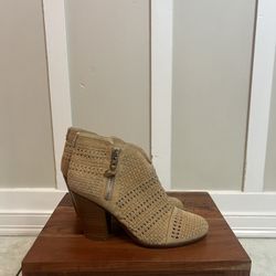 New Rag & Bone Margot Tan Woven Suede Ankle Boots – Size 9 / 9.5 👢