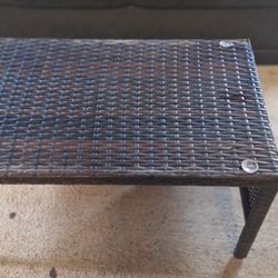 Black Wicker Coffee Table