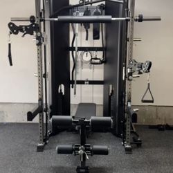 Force C10 functional Trainer - Cable Machine, Smith Machine, Squat Rack, Lat Pulldown, Low Row, Landmine And More 