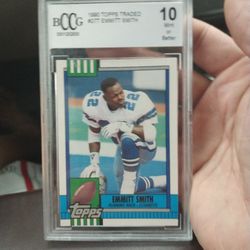 1990 Topps Tradedr Emmitt Smith Rookie Card