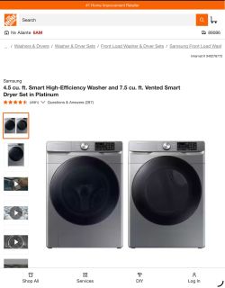 BRAND NEW SAMSUNG WASHER & DRYER (ELECTRIC)