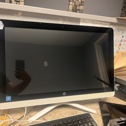 HP Desktop Computer Setup – Monitor + Tower + Keyboard + Mouse
