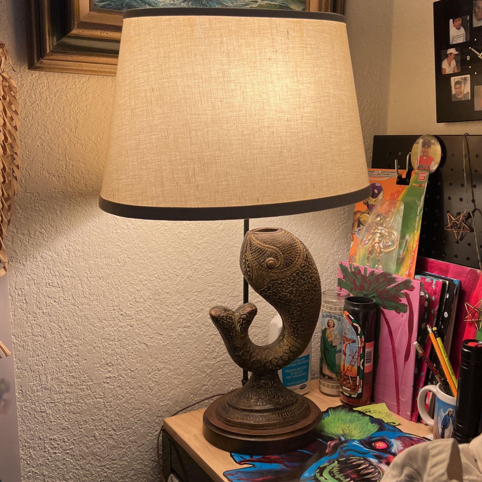 Bronze Fish Lamps