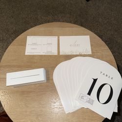 Acrylic Wedding Table Signage