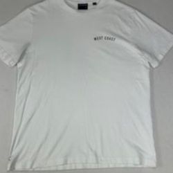 Cuts Clothing Mens XL White Tee Short Sleeve Limited Edition West Coast T Shirt