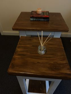 Handcrafted Solid Wood End Table