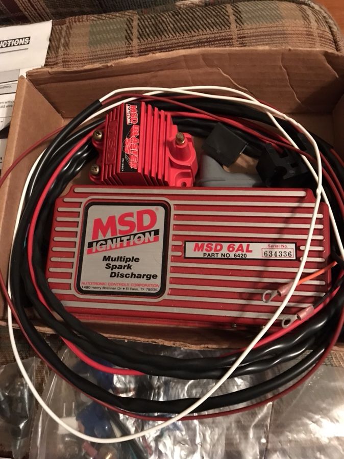 NEW NEVER USED MSD 6AL IGNITION with SS BLASTER COIL