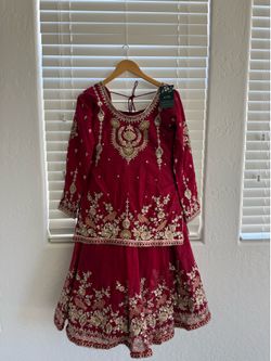 Maroon Kurta Lehenga