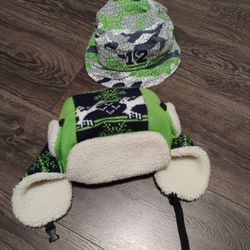 Seattle Seahawks Trapper Hat And Bucket Hat.. Yes They're Available