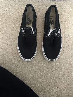 Black Slip On Vans Size 7