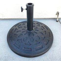 (NEW) $30 Umbrella Base 19 Inches Round 30lbs Patio Stand Outdoor Garden Market