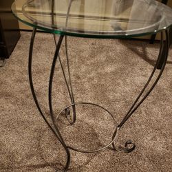 Glass End Table