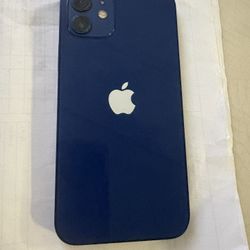 Apple iPhone 12 Blue with Case