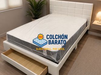NEW BED FRAME FULL SIZE OR QUEEN WITH MATTRESS AND BOX SPRING