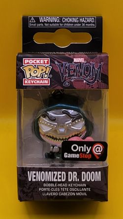 Funko POP Pocket Keychain Marvel Venomized Dr. Doom GameStop Exclusive [NIB]