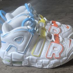 Nike Air More Mid White Rainbow Size 12c