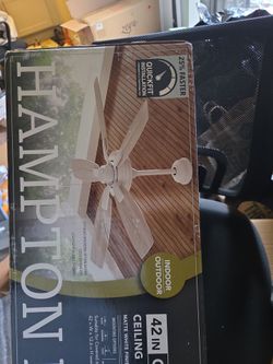 Hampton Bay 42-Inch Ceiling Fan Matte White
