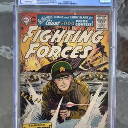 Our Fighting Forces #13 (1956) CGC 5.0 — Jerry Grandenetti WWII Cover