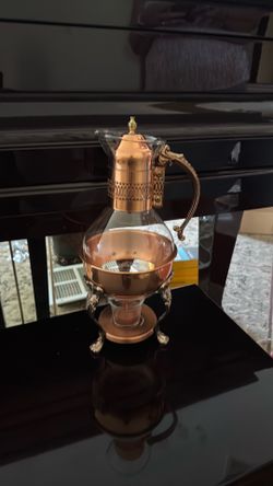 Vintage Princess House Copper and Brass Carafe