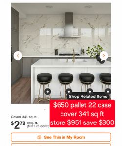 ✨️ Daltile Maisto Safari Calacatta 24 in. x 48 in. Polished Porcelain Marble Look Floor and Wall Tile (7.75 sq. ft./each #2307