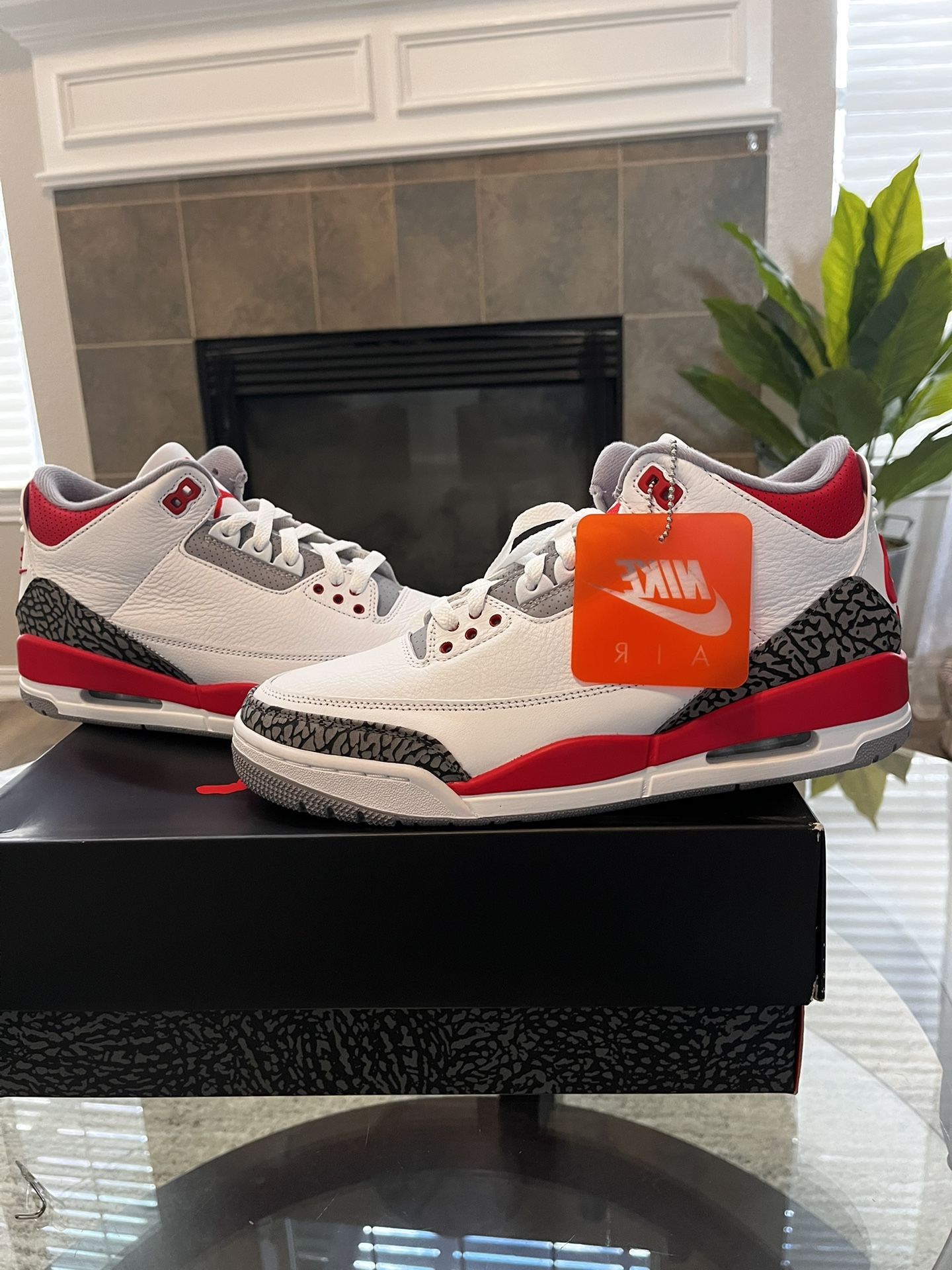 Size 9.5 Air Jordan 3 Retro ‘Fire Red’