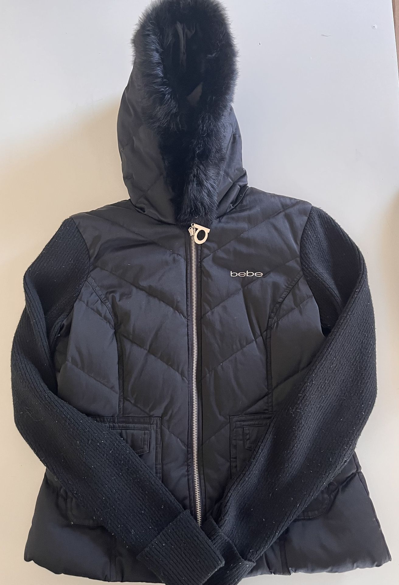Y2K Vintage Bebe Black bomber Jacket