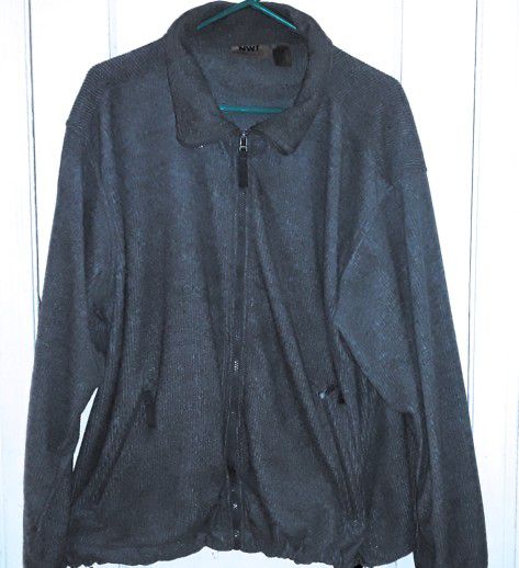 $20 Northwest  Territory Mens Zip Up Gray Jacket Polyester Size Large