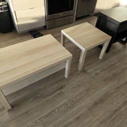 Two Coffee Tables & Nightstand