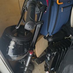 Electric Scooter with Helmet